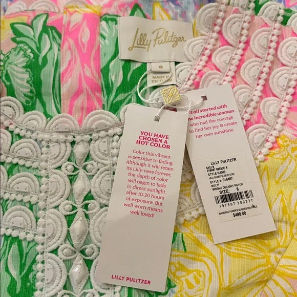 NWT Lilly Pulitzer Mila Short Sleeve Shift Dress